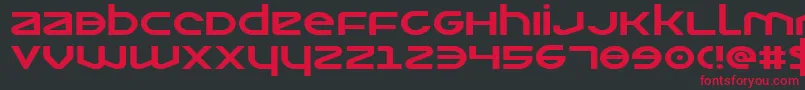 Opilioexp Font – Red Fonts on Black Background