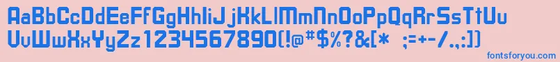 En savoir plus sur la police Dishrow Police Dishrow – polices bleues sur fond rose