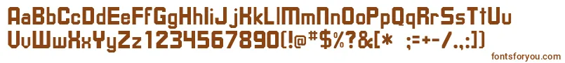 Шрифт Dishrow – коричневые шрифты на белом фоне