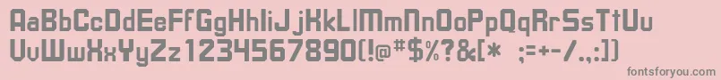 Шрифт Dishrow – серые шрифты на розовом фоне