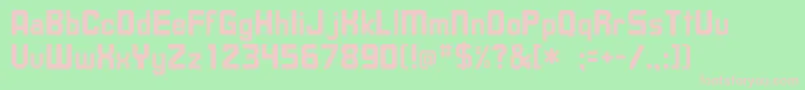 Dishrow Font – Pink Fonts on Green Background