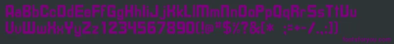 Dishrow Font – Purple Fonts on Black Background