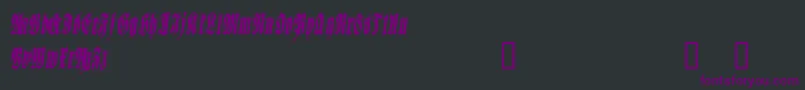 Шрифт SepulturaDemo – фиолетовые шрифты на чёрном фоне