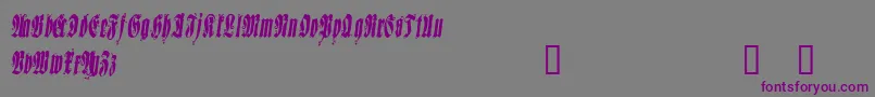 SepulturaDemo Font – Purple Fonts on Gray Background