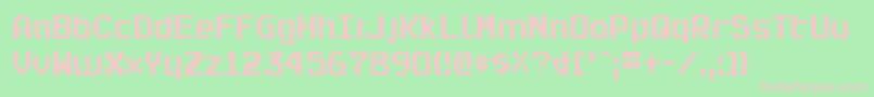 RealpolitikCondensed Font – Pink Fonts on Green Background