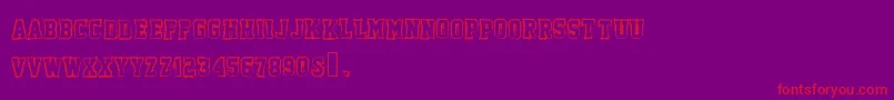 Fish Font – Red Fonts on Purple Background