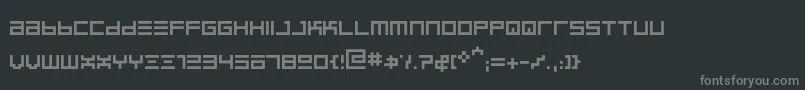 Шрифт BinregularRegular – серые шрифты на чёрном фоне