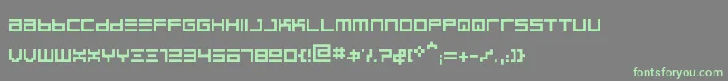BinregularRegular-fontti – vihreät fontit harmaalla taustalla