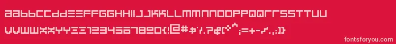 BinregularRegular Font – Pink Fonts on Red Background