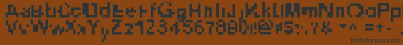 Heliosphere Font – Black Fonts on Brown Background