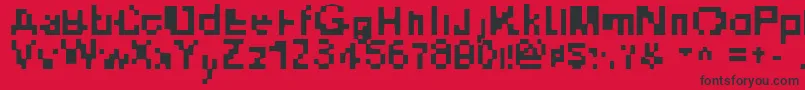 Heliosphere Font – Black Fonts on Red Background