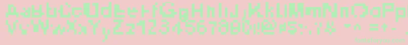 Heliosphere Font – Green Fonts on Pink Background