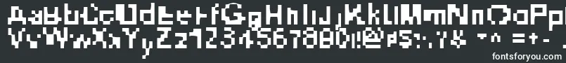 Heliosphere Font – White Fonts on Black Background