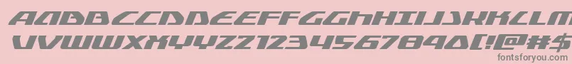 Globaldynamicsexpandital Font – Gray Fonts on Pink Background