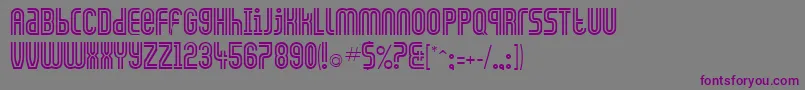 Шрифт GalledisRegular – фиолетовые шрифты на сером фоне