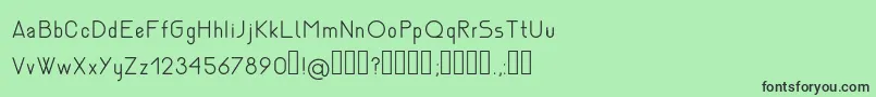 NemesiaLight-Schriftart – Schwarze Schriften auf grünem Hintergrund