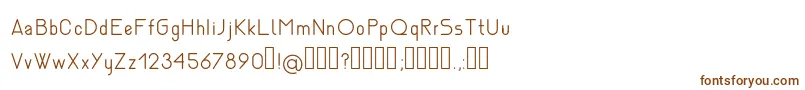NemesiaLight-fontti – ruskeat fontit valkoisella taustalla