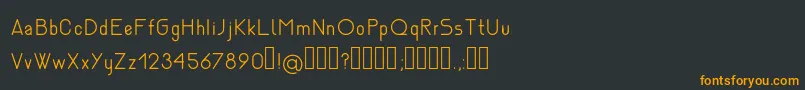 Шрифт NemesiaLight – оранжевые шрифты на чёрном фоне