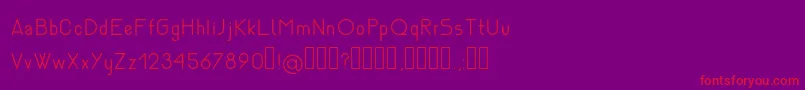 NemesiaLight Font – Red Fonts on Purple Background