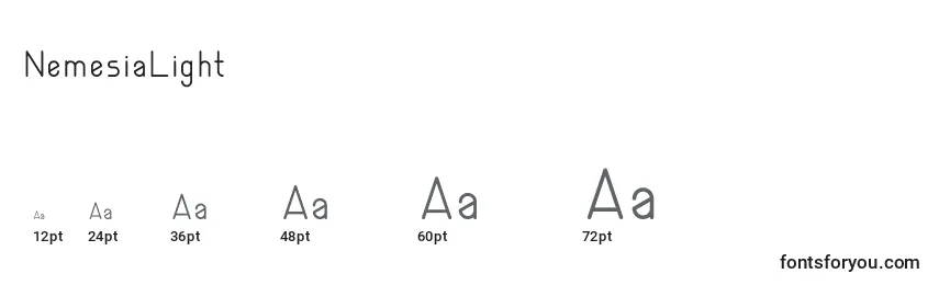 NemesiaLight Font Sizes