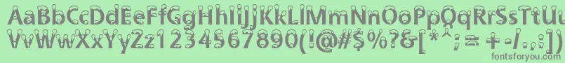More about Snowdrift Font Snowdrift Font – Gray Fonts on Green Background