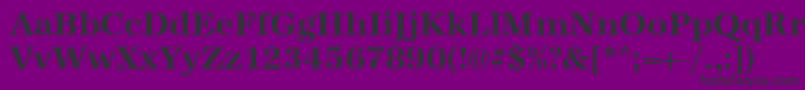 UrwantiquatBold Font – Black Fonts on Purple Background