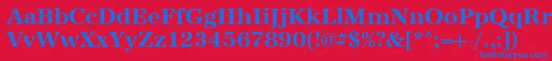 UrwantiquatBold Font – Blue Fonts on Red Background
