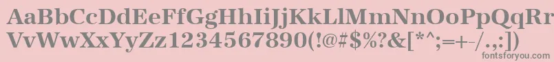 UrwantiquatBold Font – Gray Fonts on Pink Background