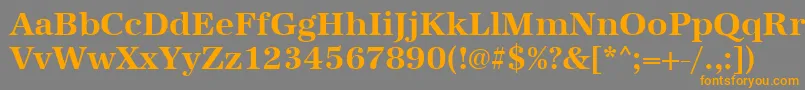 UrwantiquatBold Font – Orange Fonts on Gray Background