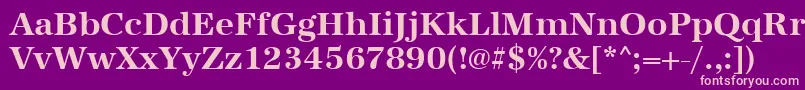 UrwantiquatBold Font – Pink Fonts on Purple Background