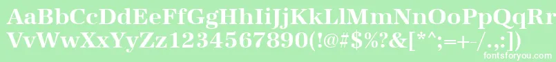 UrwantiquatBold Font – White Fonts on Green Background