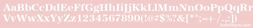UrwantiquatBold Font – White Fonts on Pink Background