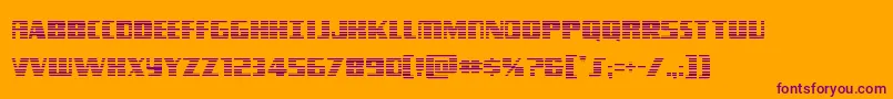 Typhoongrad Font – Purple Fonts on Orange Background