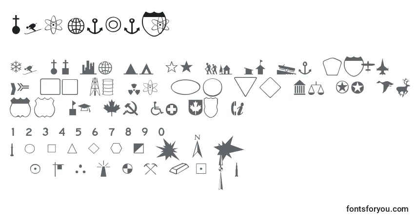 Czcionka BanchThin – alfabet, cyfry, specjalne znaki