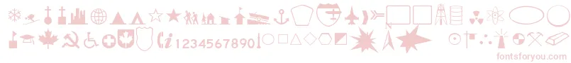 BanchThin Font – Pink Fonts on White Background
