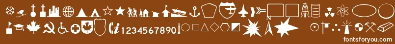 BanchThin Font – White Fonts on Brown Background