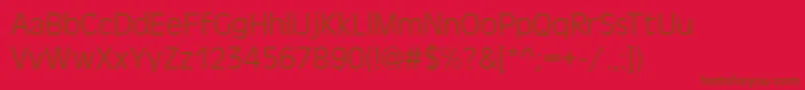AntigoneLightRegular Font – Brown Fonts on Red Background
