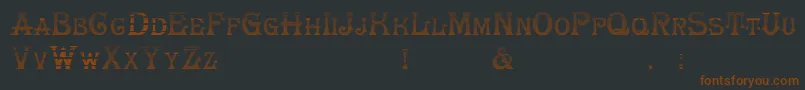 HerrfochGradient Font – Brown Fonts on Black Background