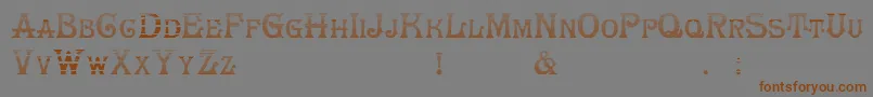 HerrfochGradient Font – Brown Fonts on Gray Background