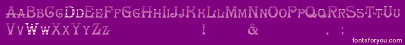 HerrfochGradient Font – Pink Fonts on Purple Background