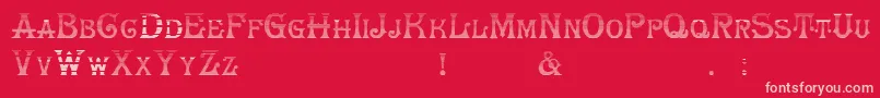 HerrfochGradient Font – Pink Fonts on Red Background