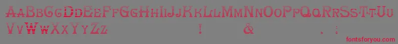 HerrfochGradient Font – Red Fonts on Gray Background