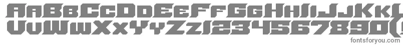 Sharpcore-fontti – harmaat kirjasimet valkoisella taustalla