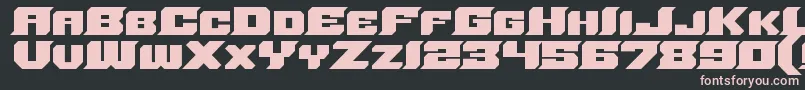 Sharpcore Font – Pink Fonts on Black Background