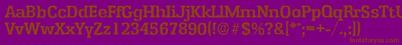 EnschedeantiqueBold Font – Brown Fonts on Purple Background