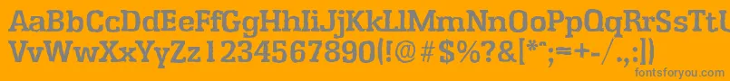 EnschedeantiqueBold Font – Gray Fonts on Orange Background