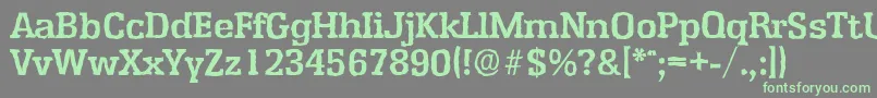 EnschedeantiqueBold Font – Green Fonts on Gray Background