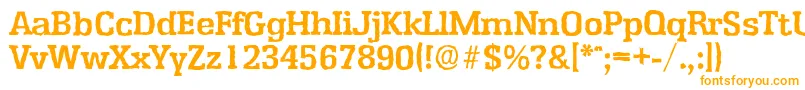 EnschedeantiqueBold Font – Orange Fonts on White Background