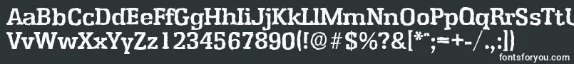 Шрифт EnschedeantiqueBold – белые шрифты на чёрном фоне