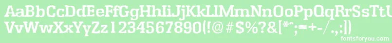 EnschedeantiqueBold Font – White Fonts on Green Background